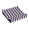 Pattern Dinner Stripe servett 40x40 cm 20-pack, Light pink-dark blue pillar^HAY Discount