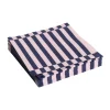 Pattern Lunch Stripe servett 33x33 cm 20-pack, Light pink-dark blue pillar^HAY Clearance