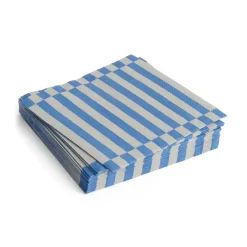 Pattern Lunch Stripe servett 33x33 cm 20-pack, Grey-blue pillar^HAY Clearance
