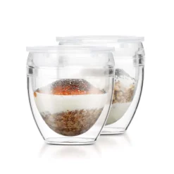 Plastmuggar-Bodum Pavina To Go dubbelväggigt glas 2-pack, 25 cl