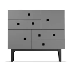 Byråer & Hurtsar|Byråer & Hurtsar-Zweed Peep B1 byrå, slate grey, svartlack