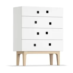 Byråer & Hurtsar|Byråer & Hurtsar-Zweed Peep B3 byrå, vit, vitpimenterad ek