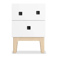 Peep S1 sängbord, vit, vitpigmenterad ek^Zweed Hot
