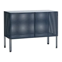 Perforated Cabinet skåp small, Steel blue^HAY Sale