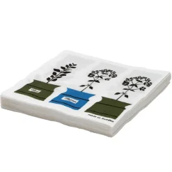 Servetter-Almedahls Persons kryddskåp servett 20-pack, Grön-blå