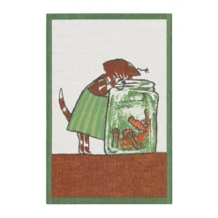 Kökshanddukar|Kökshanddukar-Ekelund Linneväveri Pettson & Findus kökshandduk multi 40x60 cm, Nyfiken