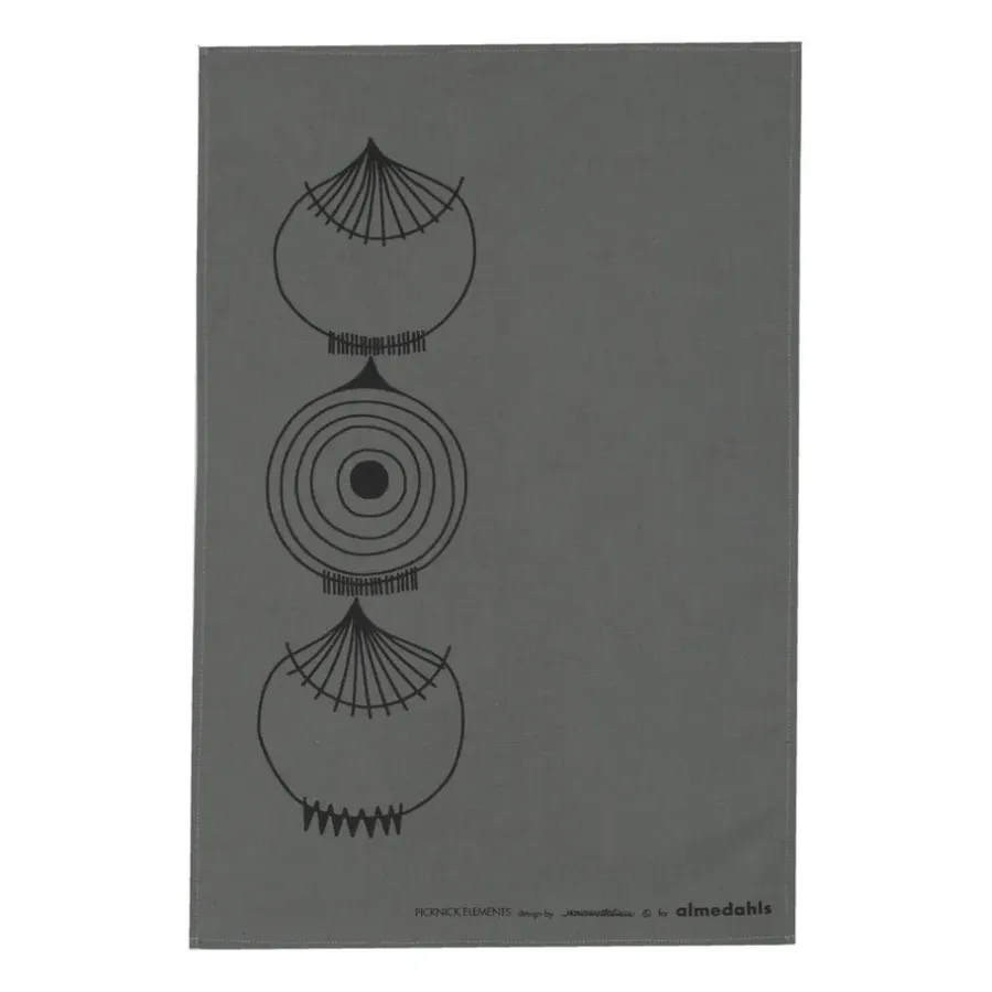 Picknick Elements kökshandduk 47x70 cm, Grå^Almedahls Online