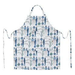 Förkläden|Förkläden-Almedahls Picknick förkläde litet mönster, Blå-beige