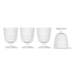 Picknick Juni plastglas 4-pack, Vit^Sagaform Outlet
