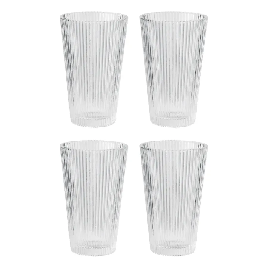 Dricksglas-Stelton Pilastro dricksglas 35 cl 4-pack, Clear