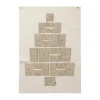 Juldekorationer & Julpynt-Ferm Living Pine julkalender, Maxi, 90x125 cm