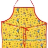 Pippi bakar förkläde Vuxen 70x70 cm, Gul^Martinex New