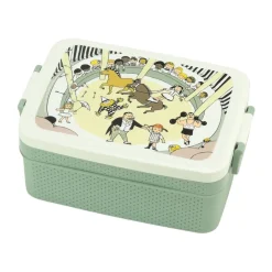 Pippi Cirkus lunchlåda 8x18,5 cm, Grön-vit^Rätt Start New