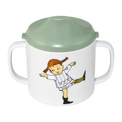 Barnmuggar|Plastmuggar-Rätt Start Pippi Cirkus pipmugg 20 cl, Grön