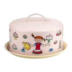 Tårtfat & Kakfat-Muurla Pippi kakfat med kupol, Födelsedag