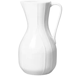 Vattenkaraffer & Kannor-Rörstrand Pli Blanc kanna 1 L, Vit