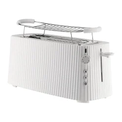 Brödrostar-Alessi Plissé brödrost dubbel, Vit