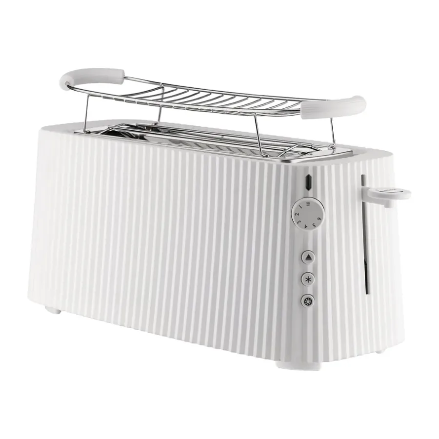 Brödrostar-Alessi Plissé brödrost dubbel, Vit