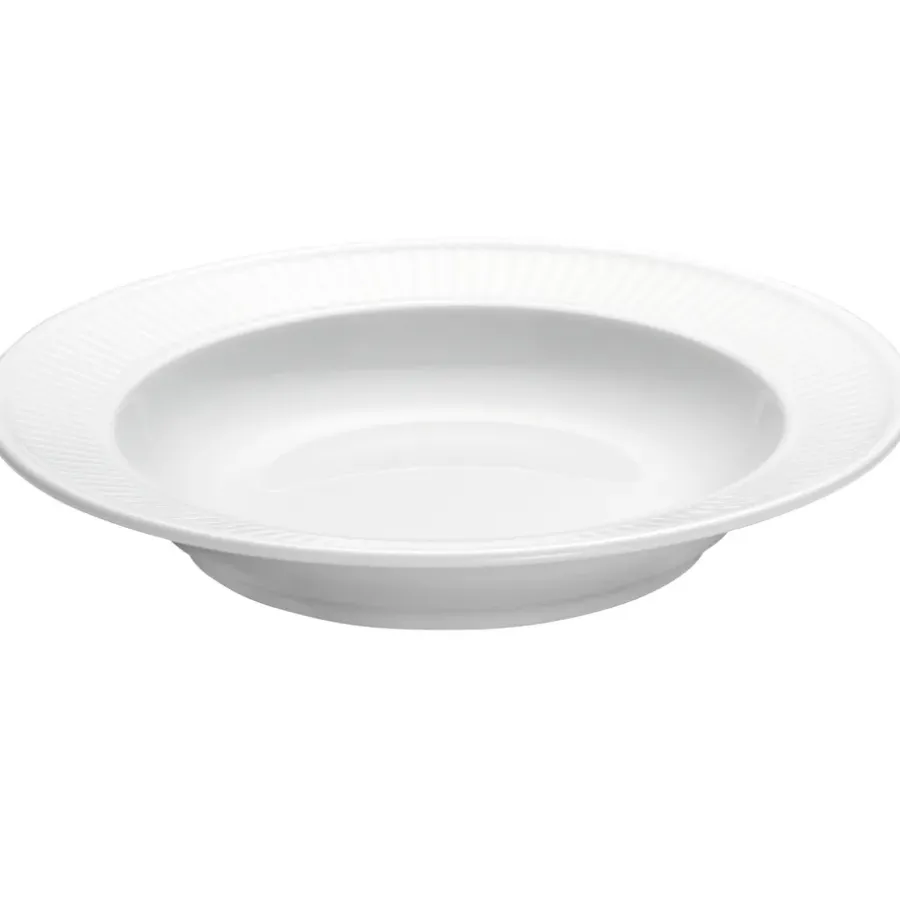 Plissé djup tallrik Ø 22cm, Vit^Pillivuyt Hot