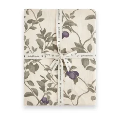 Underlakan-Garbo&Friends Plum Muslin dra-på-lakan, 180x200x30 cm