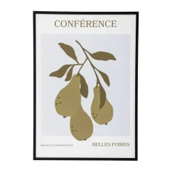 Poire poster med ram 52x72 cm, Poire-black pine^Bloomingville