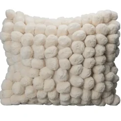 Kuddar-Byon Pom Pom kudde 45x45 cm, Off white