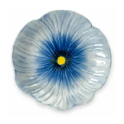 Poppy assiett 20,5x21 cm, Blå^Byon New