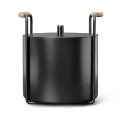 Förvaringskorgar-Ferm Living Port tändveds- och askhink, Black