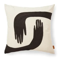 Kuddar-Ferm Living Pose kudde 50x50 cm, Coffee-undyed