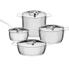 Grytset & Kastrullset|Kastruller-Alessi Pots&Pans grytset, 4 delar