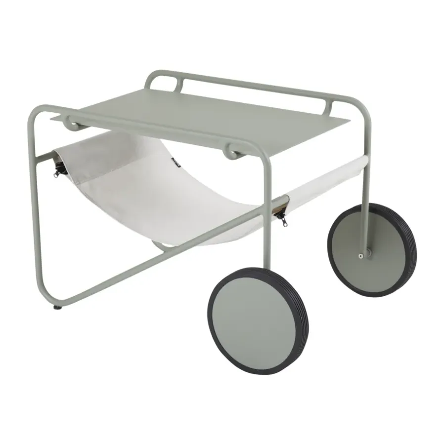 Poul Table sidobord, Dusty green-off white, 72x44 cm^Brafab Discount