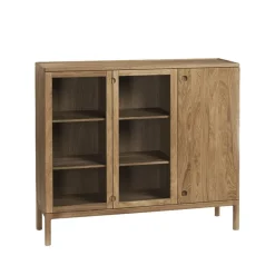Sideboards & Skänkar|Sideboards & Skänkar-Stolab Prio skänk hög, ek naturell olja, glasdörr