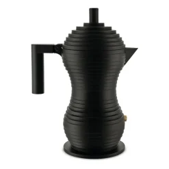 Kaffekannor, Presskannor & Kaffefilter-Alessi Pulcina espressobryggare svart, 30 cl, 6 koppar