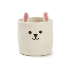 Förvaring För Barnrum-Klippan Yllefabrik Rabbit korg Ø20 cm, Vit