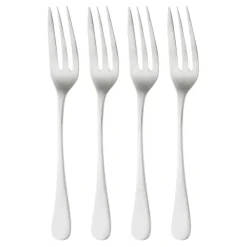 Dessertbestick-Robert Welch Radford dessertgaffel matt 4-pack, Rostfritt stål