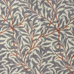 Tyger & Metervaror-Jakobsdals Ramas tyg, grå-orange