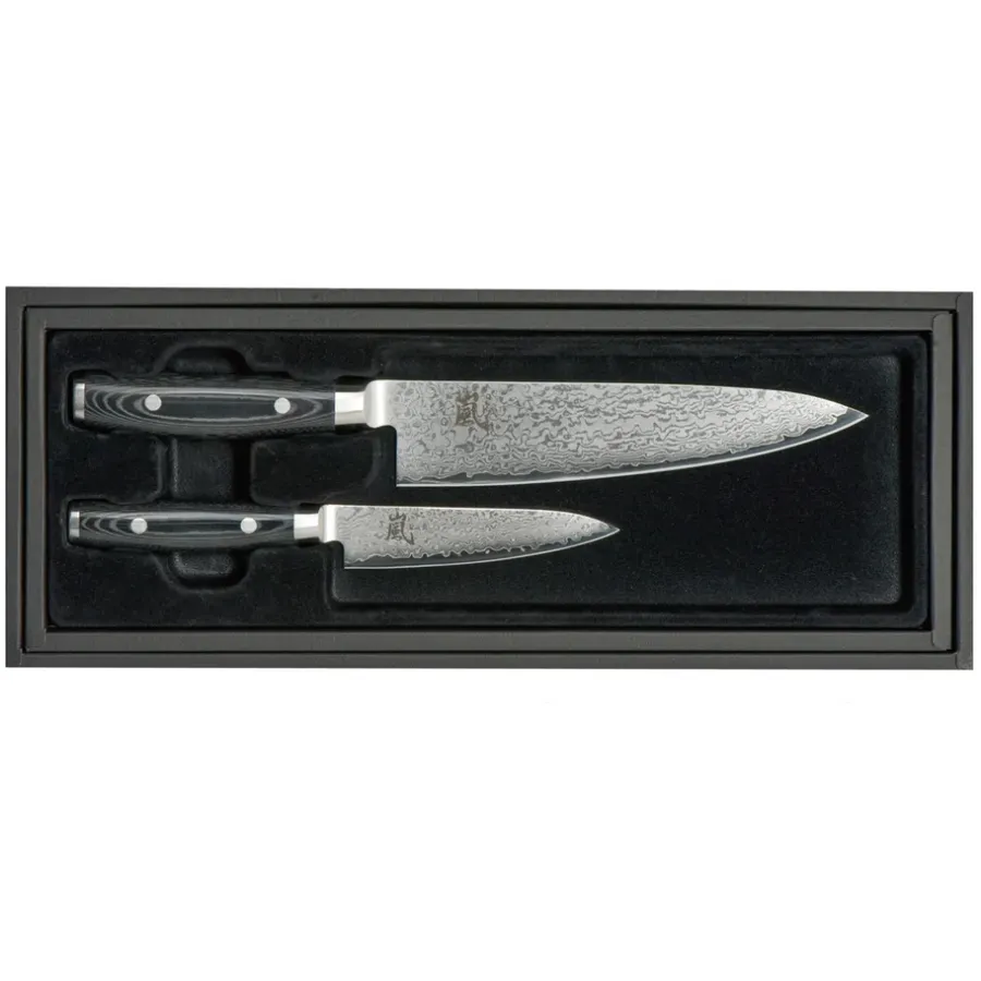 Japanska Knivar|Övriga Knivar-Yaxell Ran kockkniv 20 cm + allkniv 12 cm, 2 delar