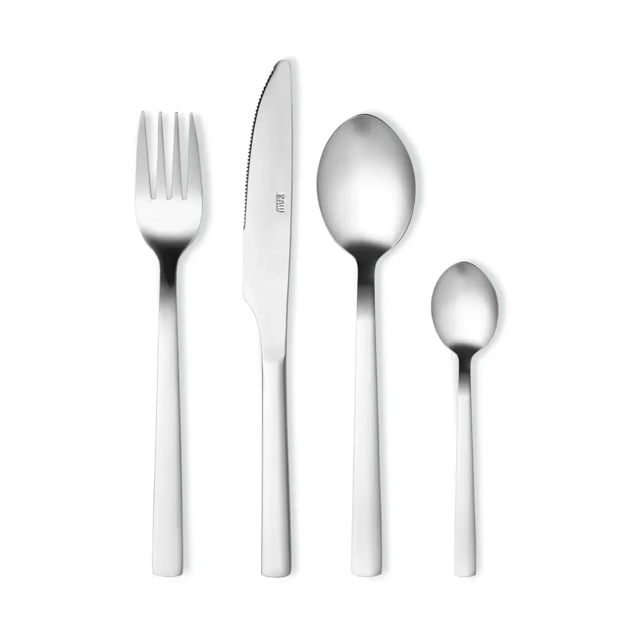 Bestickset-Aida Raw bestickset 16 delar, Blankt stål