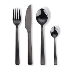 Bestickset-Aida Raw bestickset 16 delar, Svart