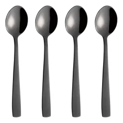 Teskedar & Kaffeskedar-Aida Raw kaffesked 4-pack, Svart