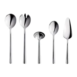 Serveringsbestick-Aida Raw serveringsbestick 5 delar, Silver