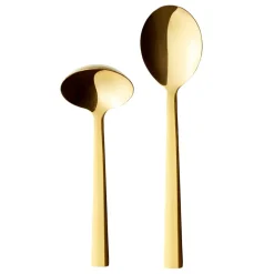 Raw serveringssked 2 delar, Guld^Aida Outlet