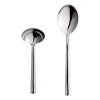 Serveringsbestick-Aida Raw serveringssked och såsslev, Blankpolerat rostfritt stål
