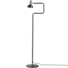 Läslampor|Golvlampor-CO Bankeryd Ray golvlampa, svart-mässing