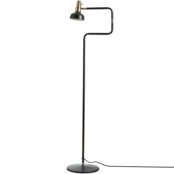 Läslampor|Golvlampor-CO Bankeryd Ray golvlampa, svart-mässing