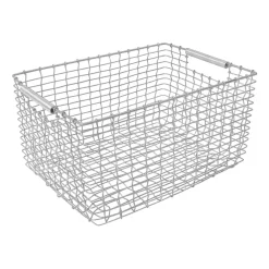 Trädgårdsdetaljer & Tillbehör·Förvaringskorgar Utomhus|Förvaringskorgar Utomhus-KORBO Rectangular 23 förvaringskorg, Galvaniserat stål