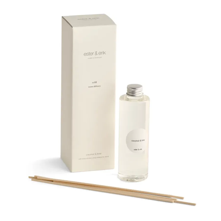 Doftljus & Doftpinnar-Ester & erik Refill doftpinnar, Coconut & lime