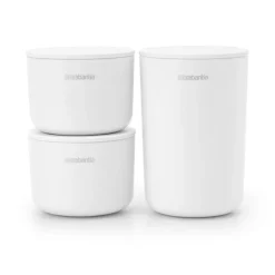 Förvaringsburkar-Brabantia ReNew förvaringsburkar 3-pack, Vit