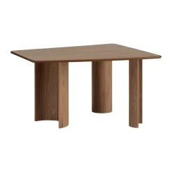 Re-norm bord, Lackerad valnötsfanér, 130x120 cm^Muuto Outlet