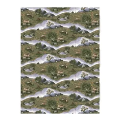 Vaxdukar|Vaxdukar-Arvidssons Textil Renvandring vaxduk, Mörkgrön